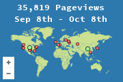 Locations of visitors to this page