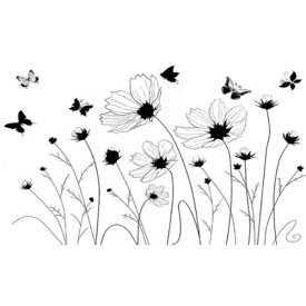 オシャレ 手書き 花 イラスト 白黒 おしゃれ の最高のコレクション インスピレーションを与える名言
