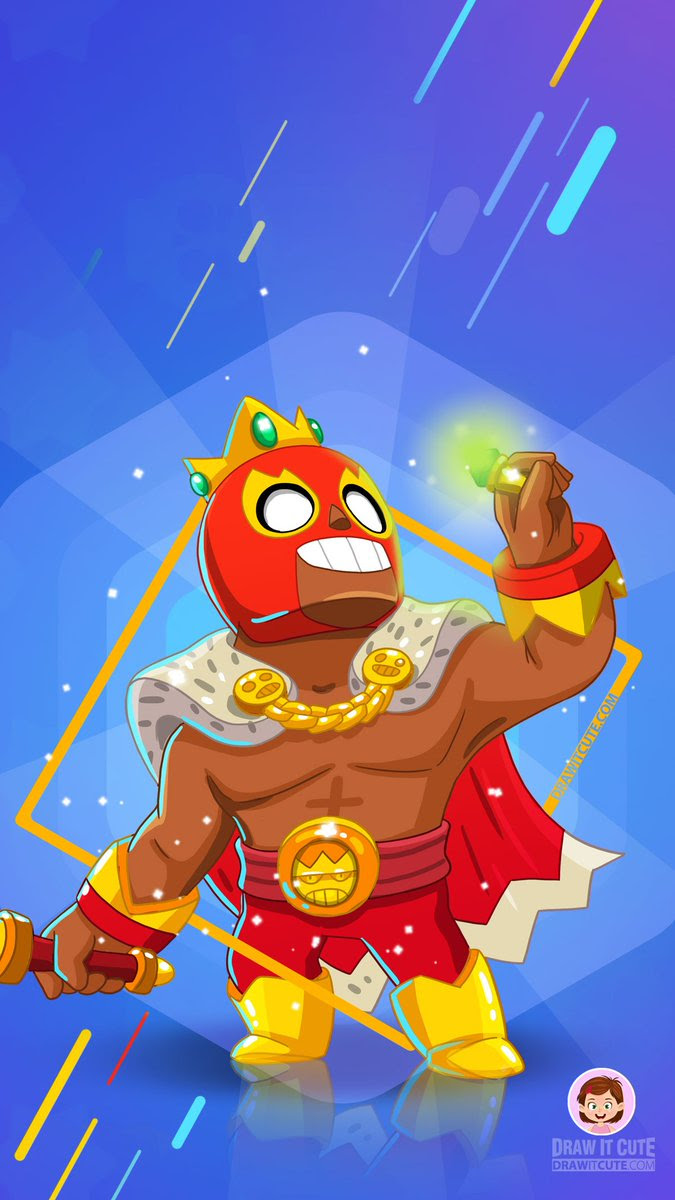 Brawl Stars Coloring Pages El Rey Primo Coloring And Drawing - como desenhar rico brawl stars