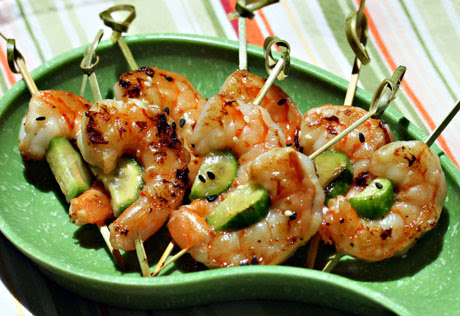 |an appetizer is a little recipe of an overall meal. The Perfect Pantry Recipe For Grilled Sesame Lime Shrimp And Cucumber Skewers