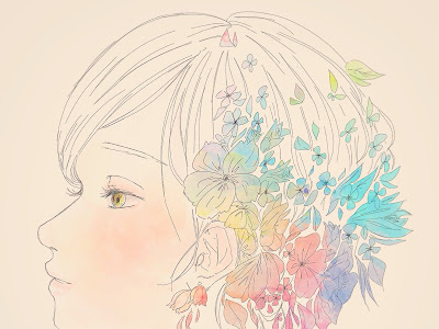 無料イラスト画像 女の子 綺麗 アイコン 泣く イラスト 横顔