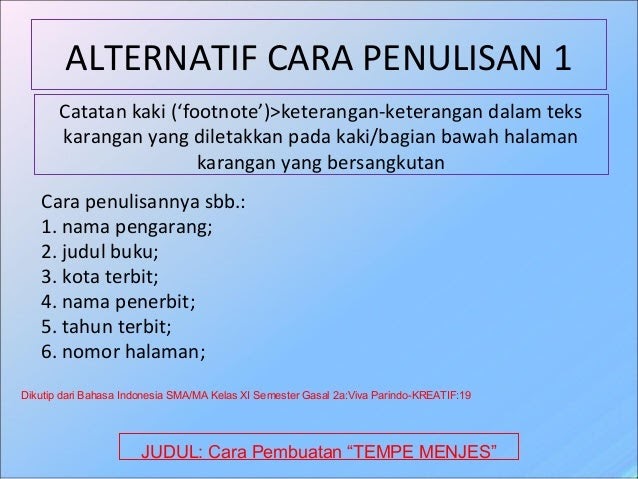 Contoh Footnote Pada Karya Ilmiah - Contoh 408