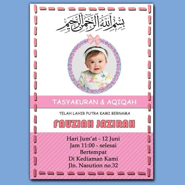 42+ Konsep Terbaru Desain Undangan Aqiqah Yang Bisa Diedit