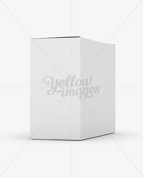 Download Small White Cardboard Box Mockup - 70° Angle ...