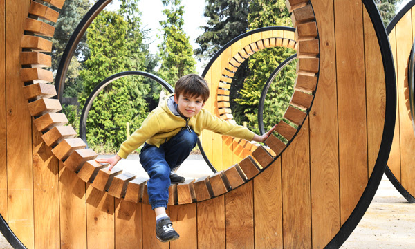 Image of a boy in the Sun Garden