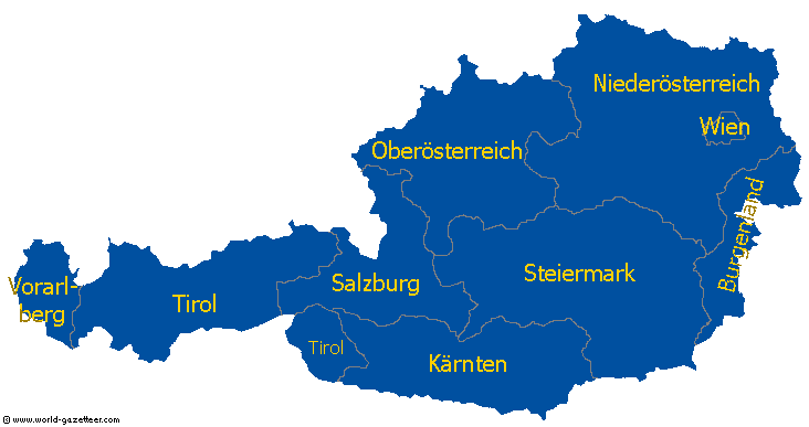 Ausztria Tartományai Térkép | Térkép