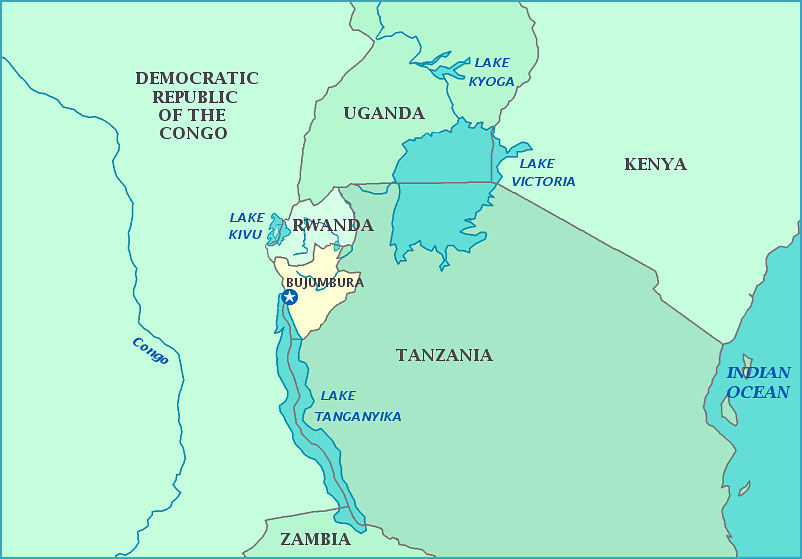 Download scientific diagram | map of lake tanganyika. Map Of Burundi