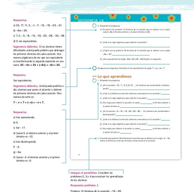 Libro De Matemáticas Segundo Grado Contestado ...