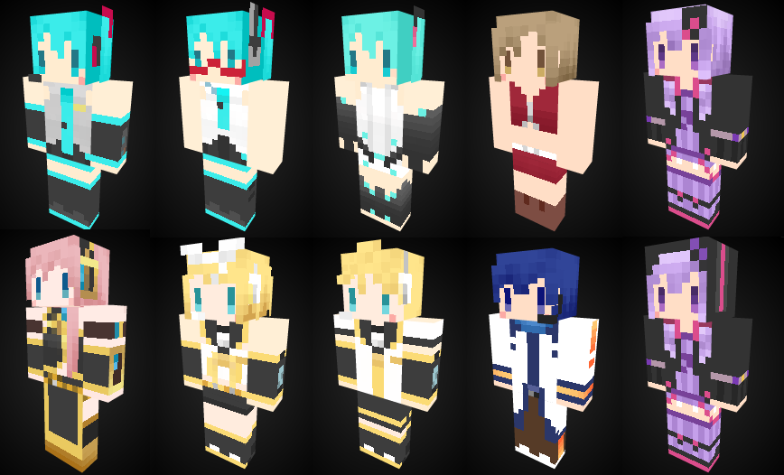 最高のイラスト画像 元のminecraft アニメ スキン