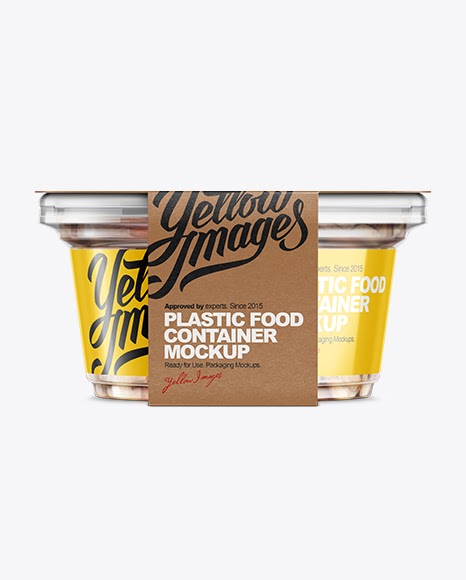 Download 200g Plastic Cup in Kraft Wrap with Mixed Nuts PSD Mockup