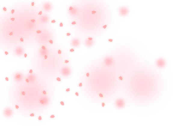かわいい動物画像 ラブリーイラスト 桜吹雪