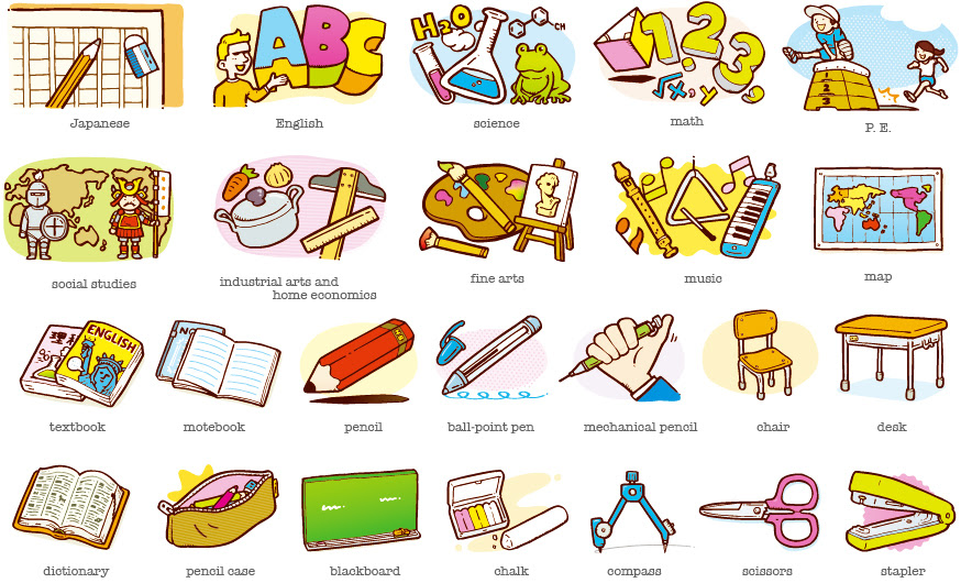 画像をダウンロード フリー 教科 英語 イラスト シモネタ