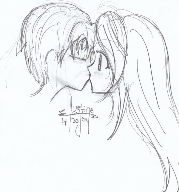 Anime Girl And Boy Kissing Images
