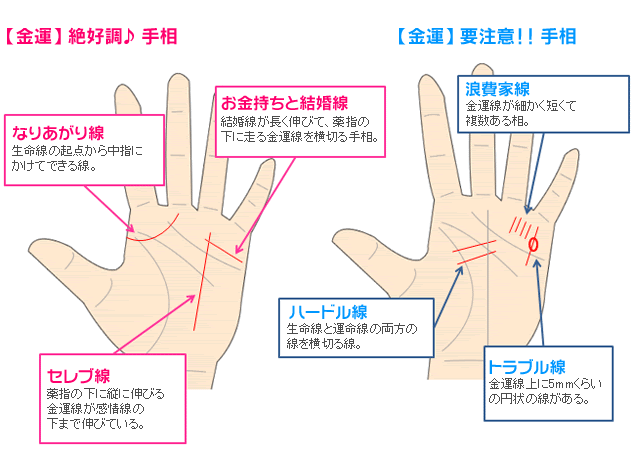 モテ 線 手相 男
