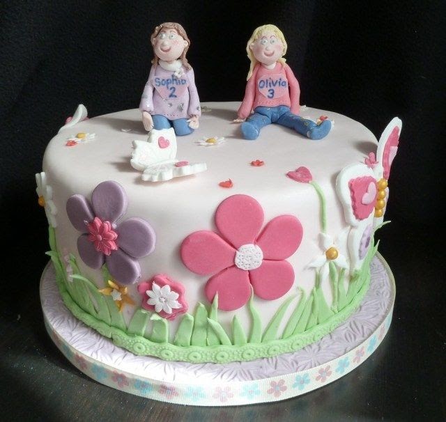 Birthday Cake With Name Twins Simple Birthday Cake Ideas