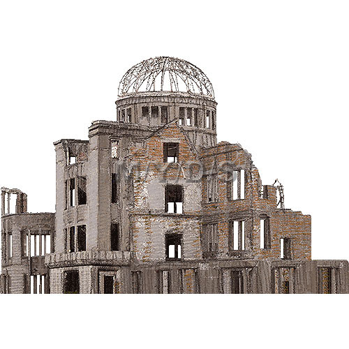 美しい花の画像 新鮮な広島 原爆 ドーム イラスト