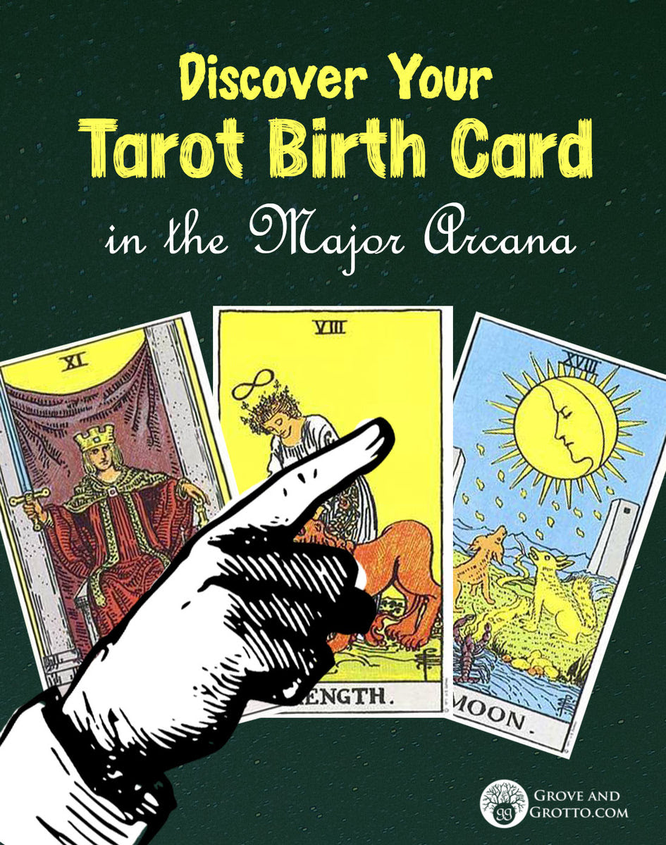 Justice hanged man death temperance devil tower star moon sun judgement world ace of cups two of cups. Discover Your Tarot Birth Card In The Major Arcana Grove And Grotto