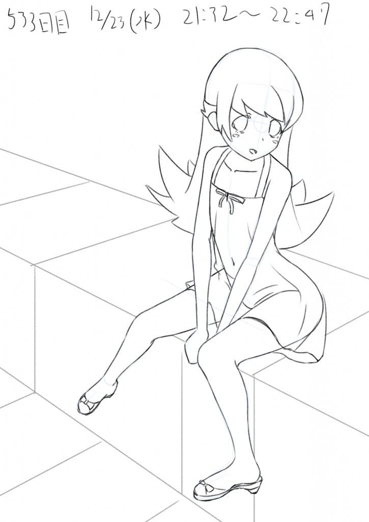 Kasword イラスト ポーズ 俯瞰