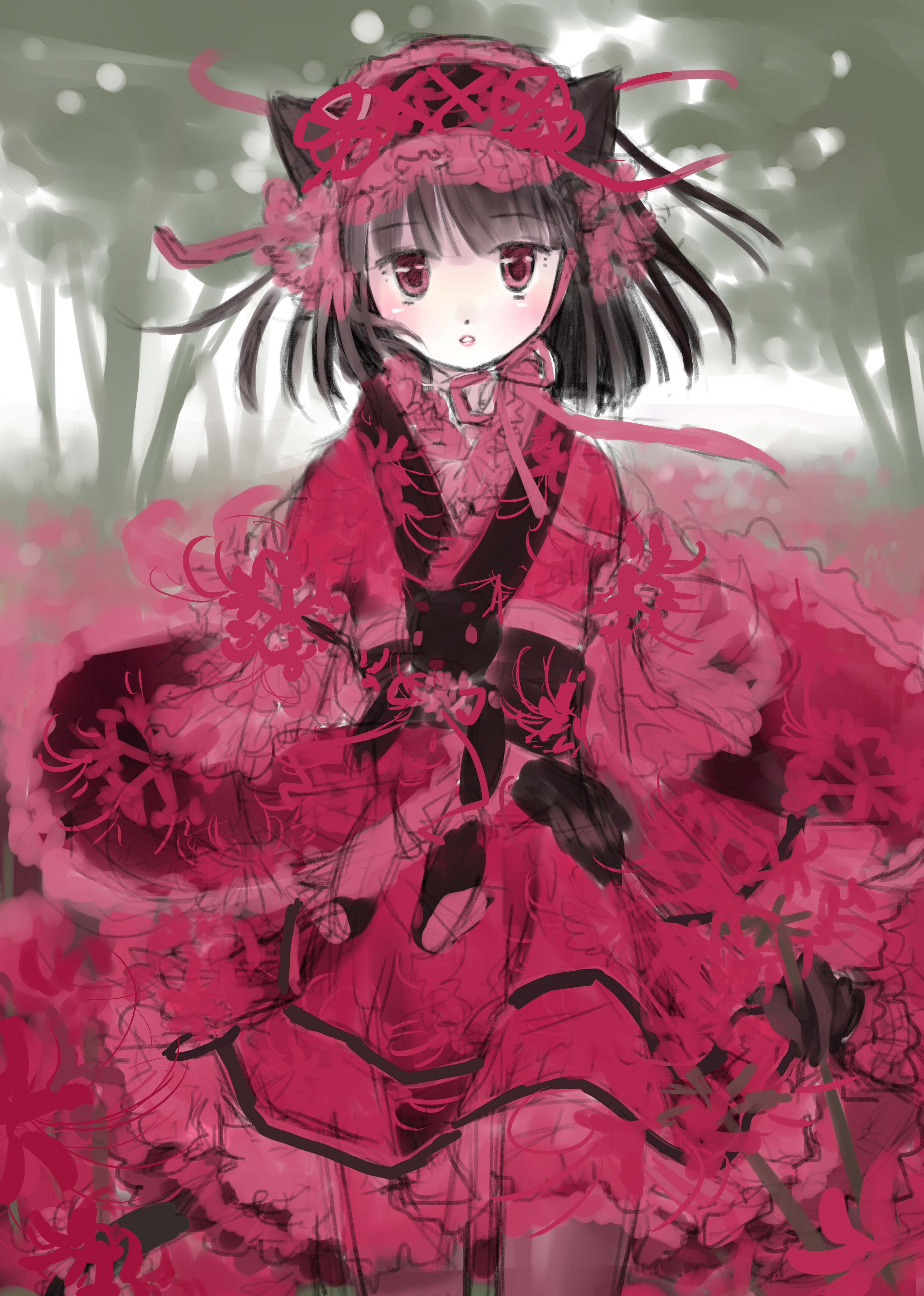 無料イラスト画像 無料印刷可能和風 ドレス 着物 ドレス イラスト
