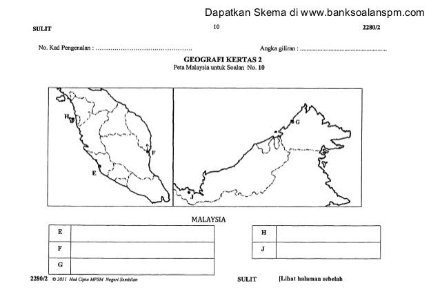 Soalan Geografi Kertas 1 Spm - Malacca t