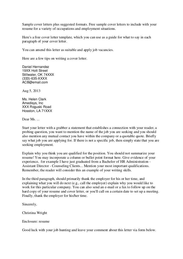 In your letter, reference your most relevant or exceptional qualifications to help employers see why you're a great fit for the role. Application Cover Letter Resume Order