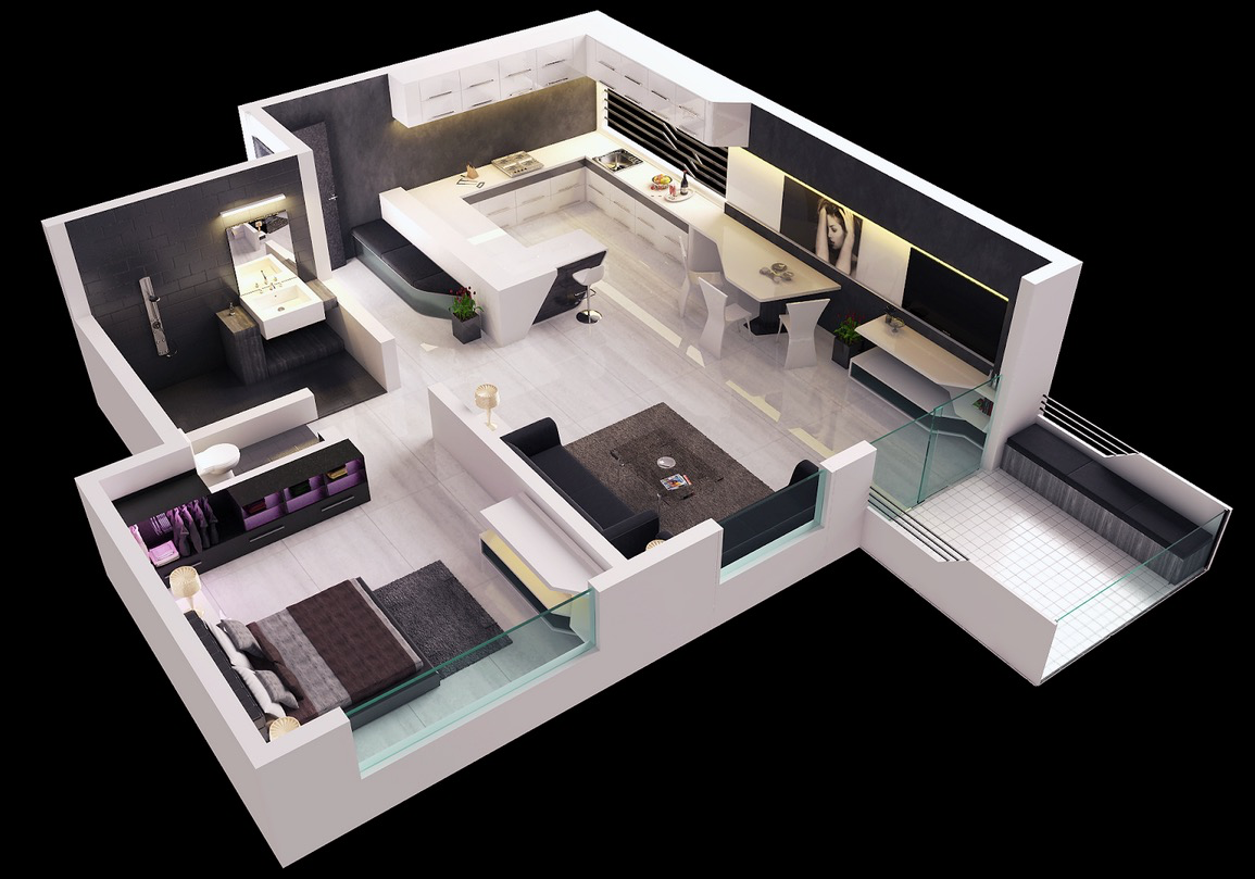 Maybe you would like to learn more about one of these? 25 One Bedroom House Apartment Plans