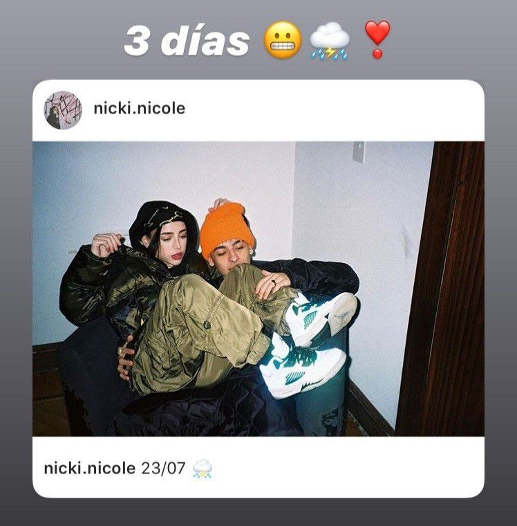 Yf(@trap.argentinooo), barnysongs(@letras_sings3), multifandom(@naikinai_), metapwn tv(@trap_arg1), 🦇 x 🦉(@croxkhea). Nicki Nicole Publico Una Foto Con Trueno Y Crecen Los Rumores De Romance 23 Besos Te Voy A Dar Via Libre