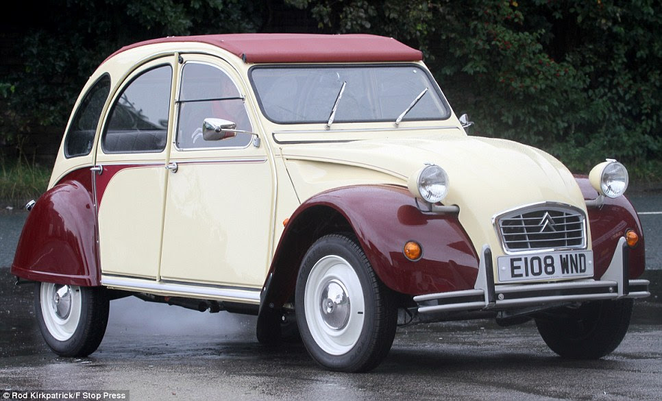Above, a 1988 2CV Dolly, Plums and Custard. Fully restored and on sale for £10,995