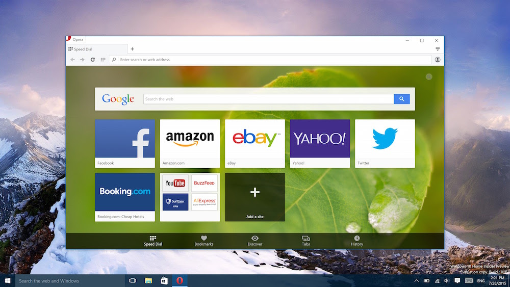 Opera mini download for pc in windows & mac os using android emulator. An Alternative Browser For Windows 10 Blog Opera News