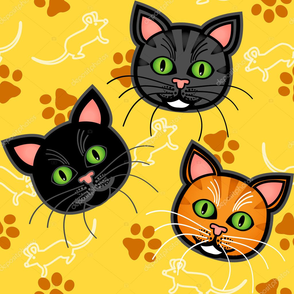 Inspirasi 21 Gambar  Kuas  Cartoon Cats 