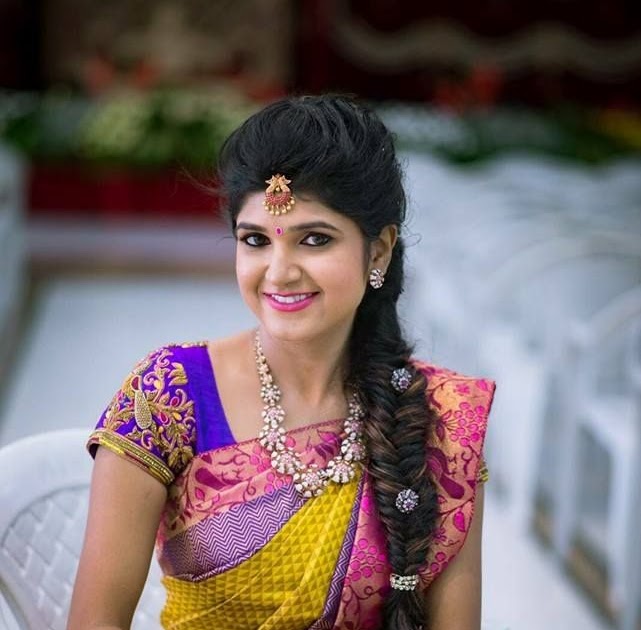 Bridal Reception Hairstyle In Kerala - Selangor g
