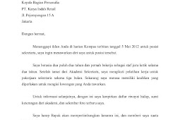 Contoh Surat Lamaran Kerja Jadi Satpam