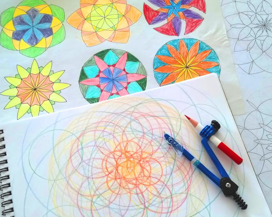 50 素晴らしいコンパス 花 描き 方 最高の花の画像