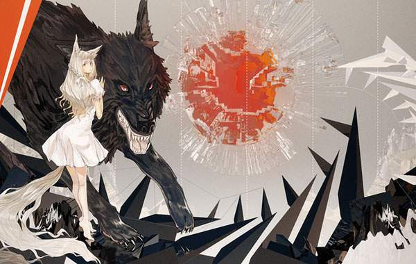 画像をダウンロード 狼 月 イラスト かっこいい 1646 Josspixu5wl