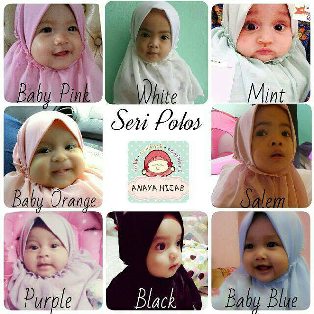 Jual Jilbab Bayi Dan Balita Model Kerut Polos Myshop Mks Tokopedia