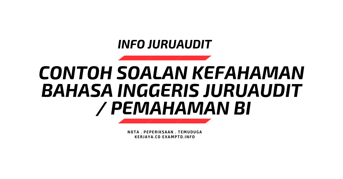 Contoh Soalan Peperiksaan Bahasa Inggeris Tingkatan 1 2019 