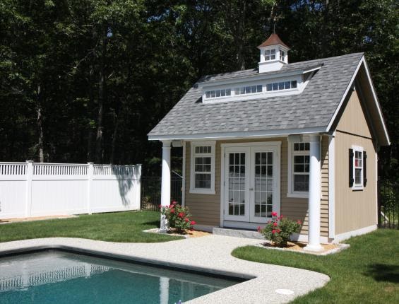 Pool House Shed Designs
