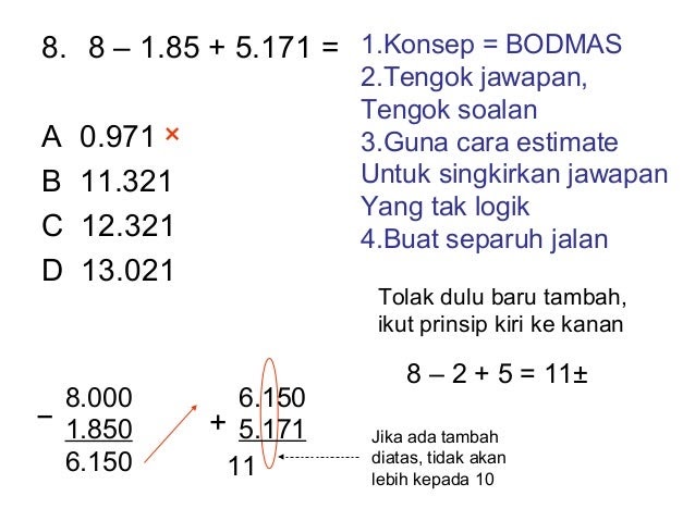 Soalan Ujian Diagnostik Matematik Tingkatan 4 - Modif U