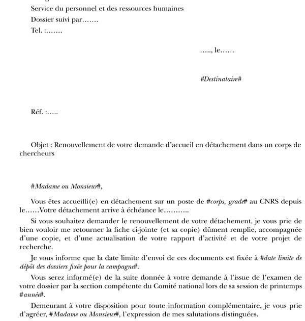Sample Cover Letter: Exemple De Lettre De Titularisation 