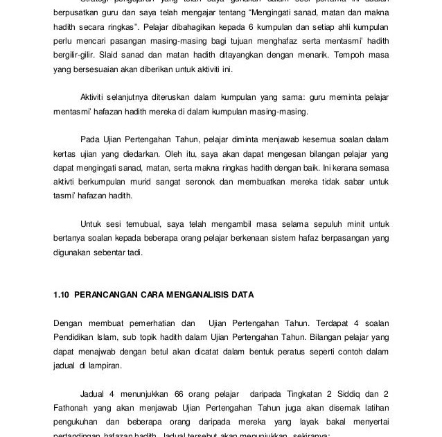 Contoh Soalan Kajian Tindakan Dalam Pendidikan - Selangor b