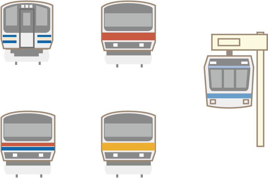 Japan Image 電車 イラスト 簡単