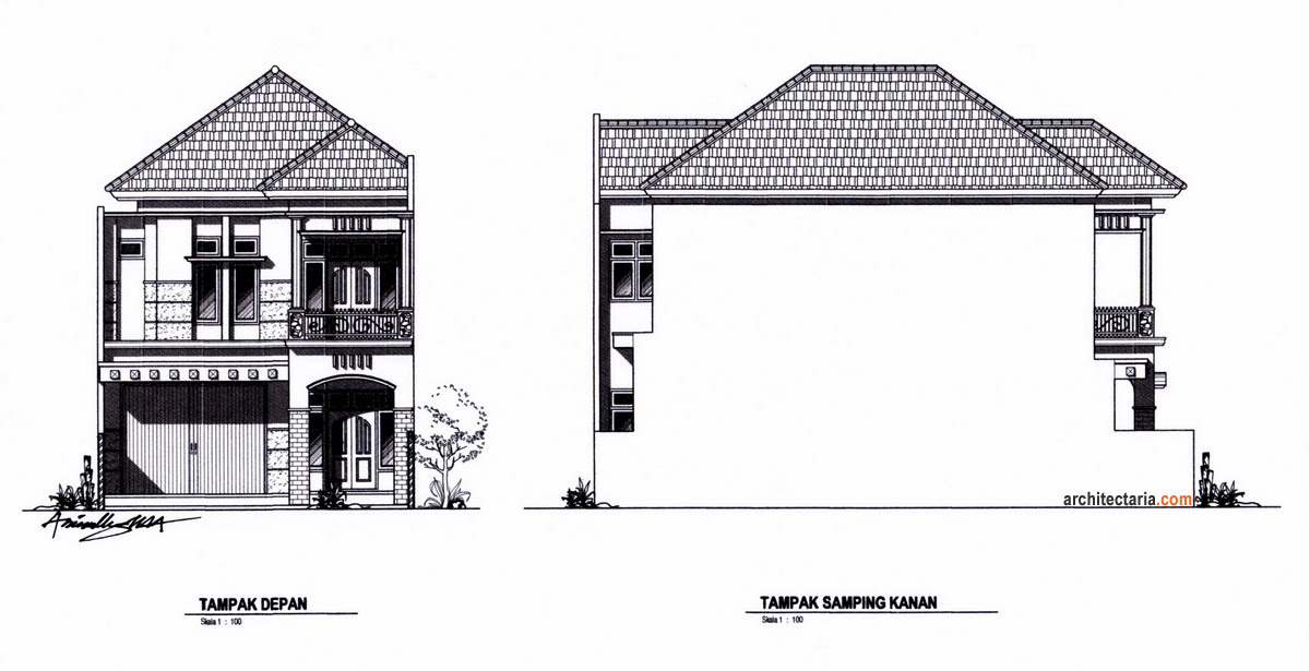 Gambar Desain Rumah Konstruksi Baja - Wall PPX