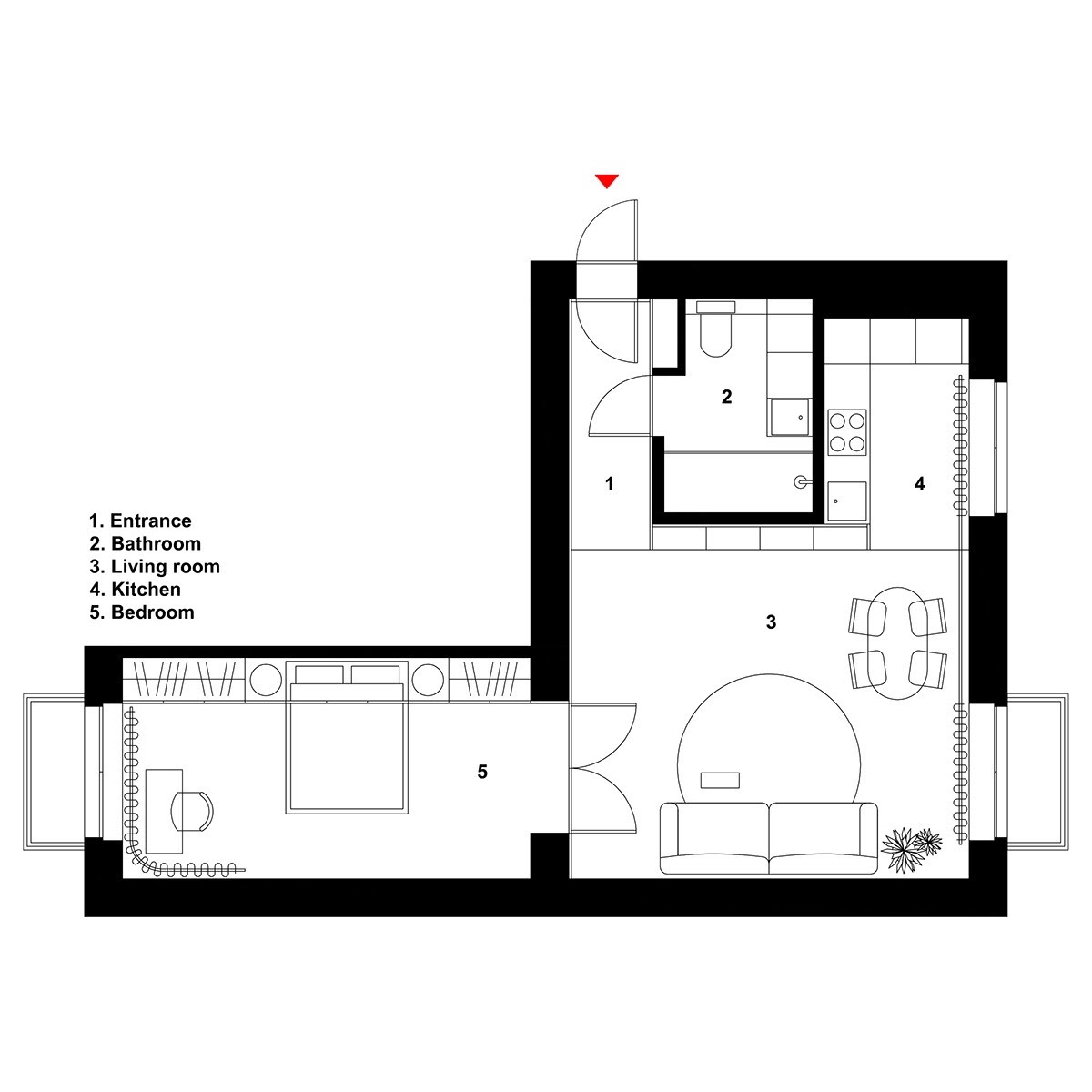All house plans and images on the house designers® websites are protected under federal and international copyright law. 2 Well Rounded Home Designs Under 600 Square Feet Includes Layout