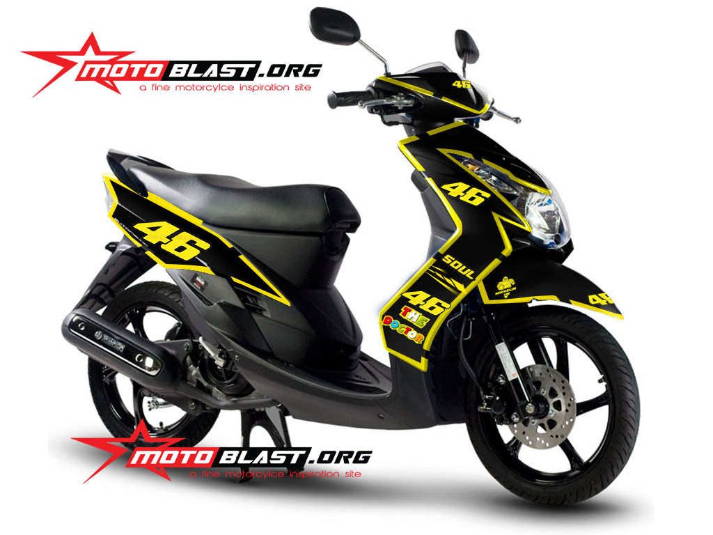 Modifikasi Motor Mio Sporty Hitam Dop Gaulotomotif