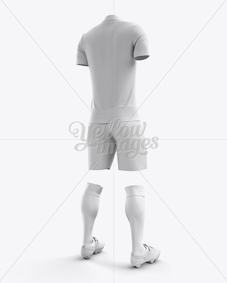 Download Download Men's Full Soccer Kit with Mandarin Collar Shirt ...