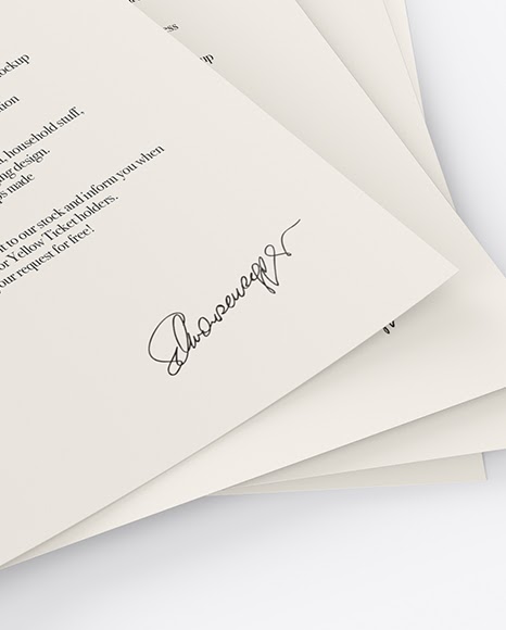 Download Download A4 Paper Mockup Free PSD - A4 Paper Sheets Mockup In Stationery Mockups On Yellow ...