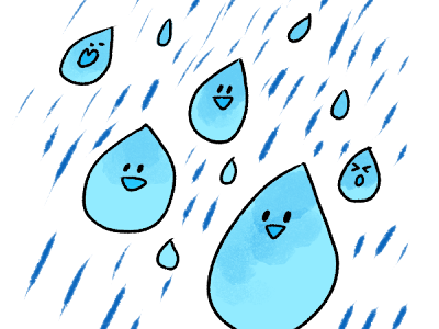 おしゃれ 雨 イラスト 可愛い 217786