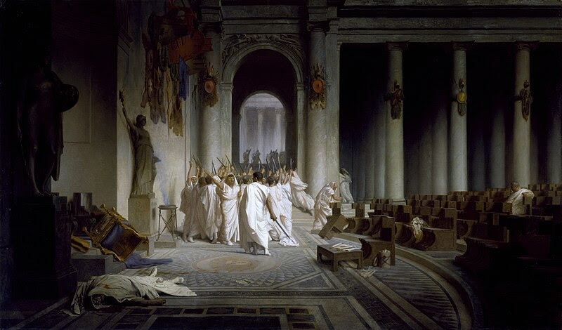 File:Jean-Léon Gérôme - The Death of Caesar - Walters 37884.jpg