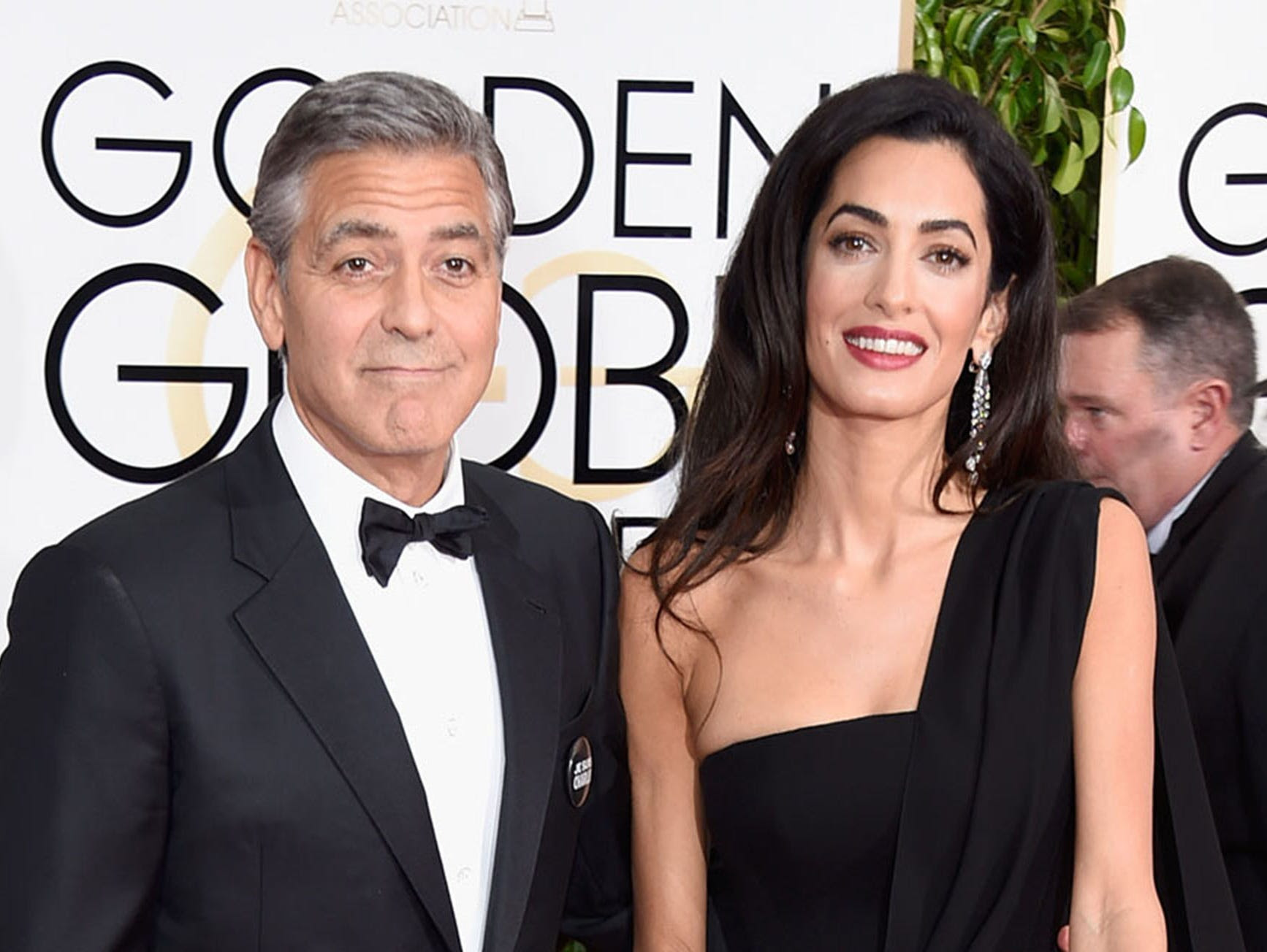 BEVERLY HILLS, CA - JANUARY 11: Actor George Clooney and lawyer Amal Alamuddin Clooney attend the 72nd Annual Golden Globe Awards at The Beverly Hilton Hotel on January 11, 2015 in Beverly Hills, California.  (Photo by Frazer Harrison/Getty Images) O