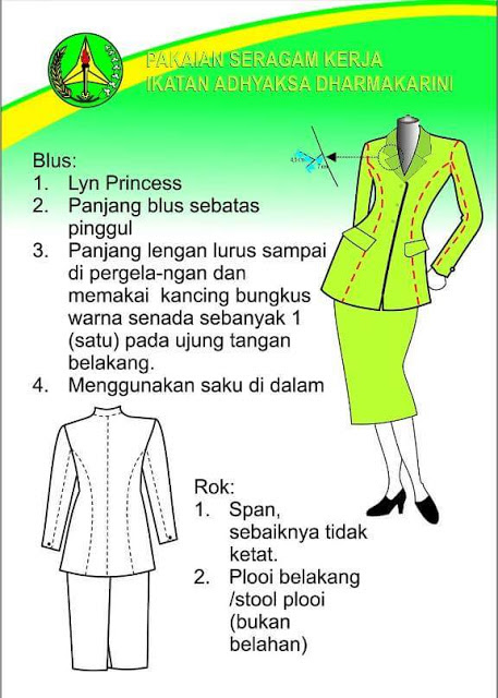 Pola Baju Dharma Wanita